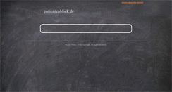 Desktop Screenshot of forum.patientenblick.de